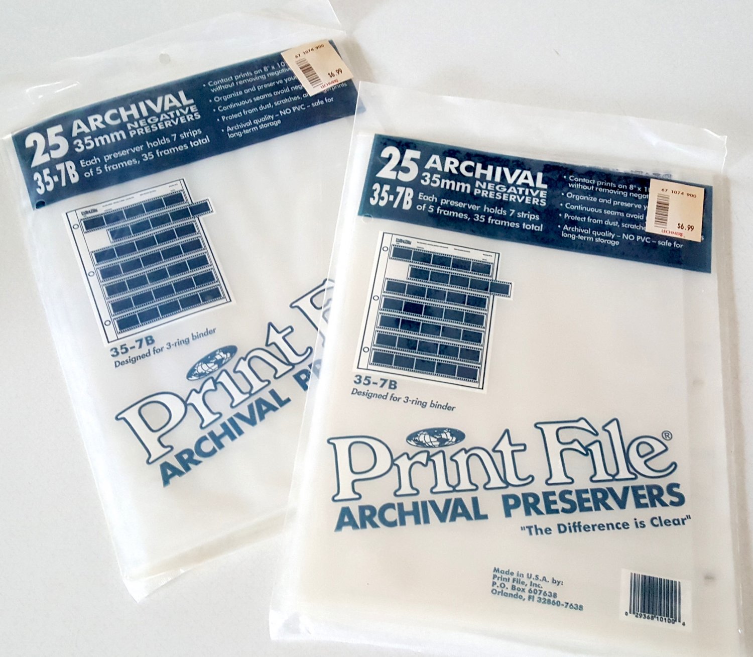New Print File 357B 25 Archival 35mm Film Negative Storage Sheets 2