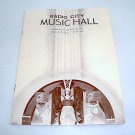 Vintage March 11, 1937 Radio City Music Hall Program