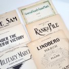 Vintage Patriotic / Military March Sheet Music - Set of 7