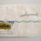Vintage NOS 1950s Bates Whispercale White Cotton Double (Full) Flat Sheet MIP