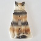 All Fired Up! Ceramic Cat Toggle Switch Plate Cover