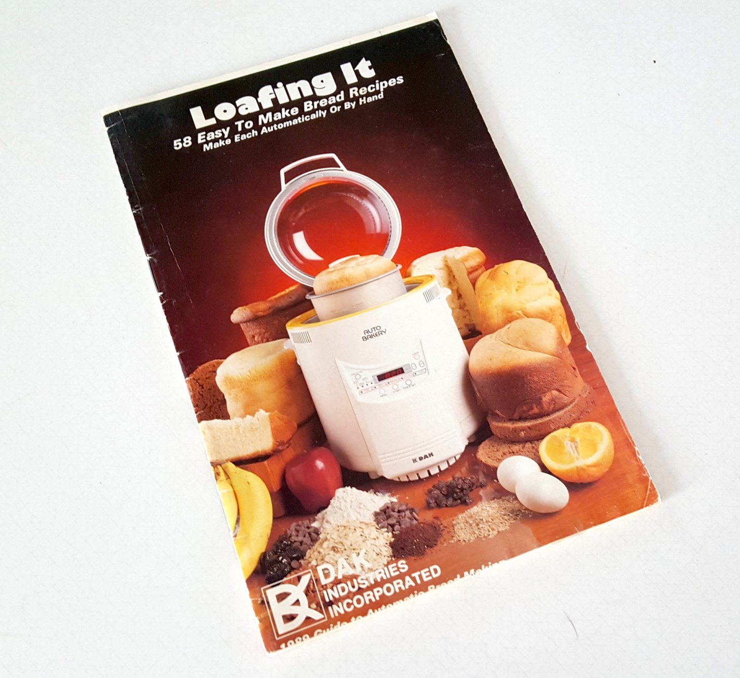 Vintage 1989 DAK Loafing It 58 Easy to Make Bread Guide & Recipes Booklet