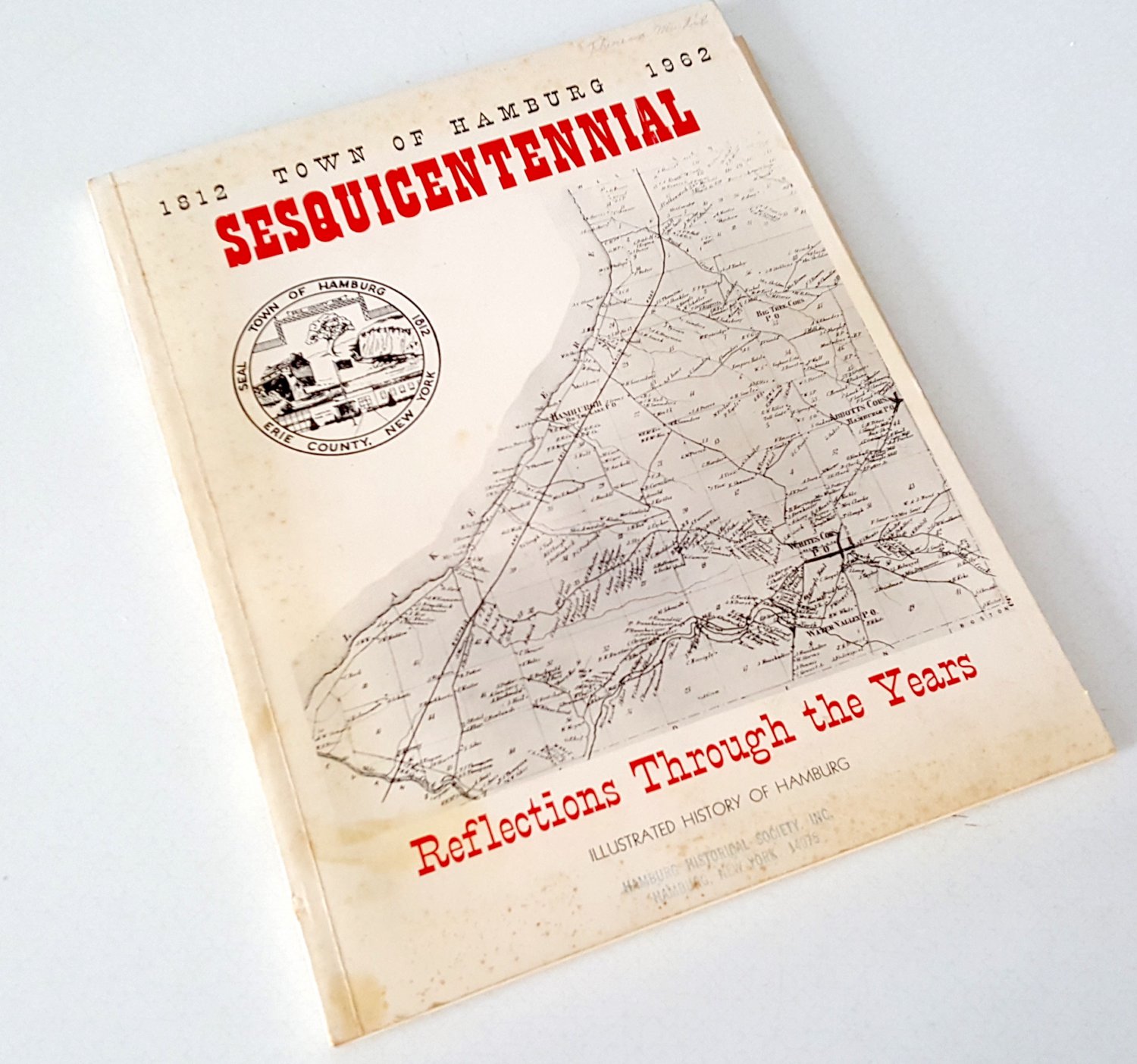 Vintage 1912-1962 Hamburg New York Sesquicentennial Commemorative Book