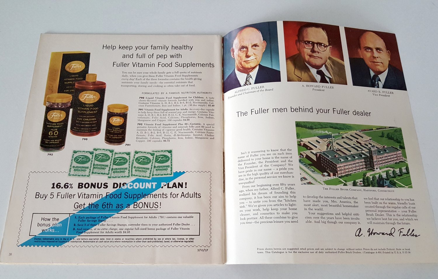 Vintage 1957 Fuller Brush Magazine Catalog