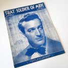 Vintage 1942 That Soldier of Mine - Piano, Guitar Chords Sheet Music