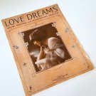 Vintage 1904 Love Dreams Sheet Music - Valse Boston Hesitation Waltz
