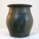 Vintage 1992 Rowe Pottery Cat Vase