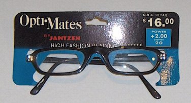 N)S Opti-Mates by Jantzen High Fashion Reading Glasses +2.00