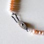 Vintage Faux Pink Pearl String Necklace