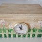 Decorative Desk Catchall Storage Box w/ CLOCK