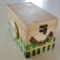 Decorative Desk Catchall Storage Box w/ CLOCK