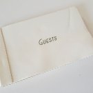 Handmade White Leather Guest Book