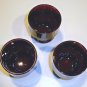 Vintage Anchor Hocking Royal Ruby Red Georgian Juice Glasses - Set of 3