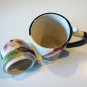 Vintage Oneida Beverage Buddies Figural Christmas Cat Coffee Mug w/ Lid