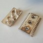 GILLETTE Greek Key Silver Razor Tuckaway Set in Original Box 1920