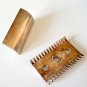 GILLETTE Greek Key Silver Razor Tuckaway Set in Original Box 1920