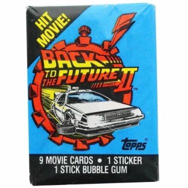 1989 Topps BACK TO THE FUTURE II Trading Cards SEALED Wax Packs - Set of 4