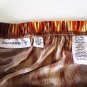 Susan Graver Orange & Brown Chevron Print Liquid Knit Maxi Skirt