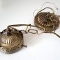 Vintage Ceiling Fixture Canopy Hanging Chain Socket & Wire Parts
