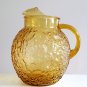 Vintage Anchor Hocking Amber Milano Lido 96 oz. Pitcher