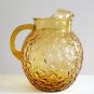Vintage Anchor Hocking Amber Milano Lido 96 oz. Pitcher