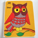 Vintage Jaymar Mary Warren #515 Owl Frame Tray Puzzle