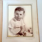 1950s Young Boy Toddler Portrait Photograph - Loomis & Hall, Elmira Photographers