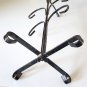 Vintage Metal Coffee Cup Mug Tree Rack Holder Stand - Black
