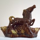 Vintage Ceramic Horse TV Light Lamp / Planter circa 1950s