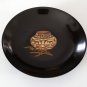 Vintage Couroc Serveware - Native American Pottery Jar Inlay Design on Black Resin Bowl