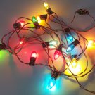 Vintage C7 Christmas Lights Strand - 16' circa 1950s.