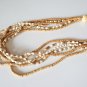 Vintage 70s Beach Multi Strand Necklace - Shells / Coconut Heishi Beads