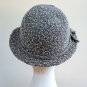 Vintage Grey Boucle Bowler Hat