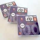 Vintage NOS Iomega ZIP 100 PC Formatted 100Mb ZIP Disk with Jewel Case - Set of 3