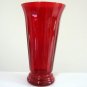 Vintage Indiana Glass Ruby Red Roman Column Vase #31696