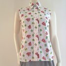 Vintage K-mart Sleeveless Permanent Press Nautical Print Shirt - Size 32 Hong Kong