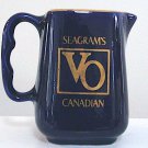 Vintage Seagram's VO Cobalt Advertising Bar Water Pitcher Vintage Seagram's VO Cobalt Advertising Bar Water Pitcher