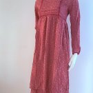 Vintage 1980 Rene Derhy Paris Folk Style Empire Waist Dress - Rayon Vintage 1980 Rene Derhy Paris Folk Style Empire Waist Dress - Rayon