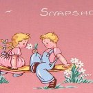 Vintage Childrens Photo Snapshot Scrapbook Album circa 1950s