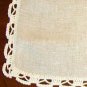 Vintage Fine Linen Ecru Table Runner Dresser Scarf - 15 1/2" x 62"
