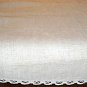 Vintage Fine Linen Ecru Table Runner Dresser Scarf - 15 1/2" x 62"
