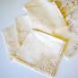 Battenberg Lace & Linen Card Table Tablecloth w/ Napkins