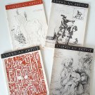 Vintage 1950 American Artist Magazines - April, June, October & December