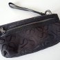 Simply Vera Wang Black Logo Clutch Bag Purse Wristlet Strap Wallet