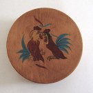 Vintage 1950s Japan Rooster Wooden Hamburger Patty Press