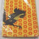 Vintage 1950s Rooster Paper Table Cover Mint in Original Wrap