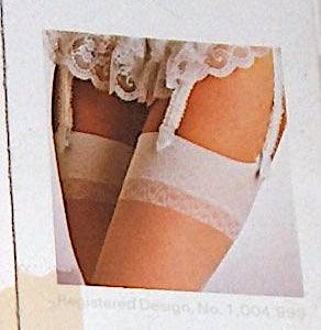 Vintage Lace Top Nylon 10 Denier Stockings by Emanuel London NIP