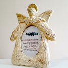 Cast Iron Angel Picture Frame Desk Easel - Heavy, Distressed, Shabby Chic Cast Iron Angel Picture Frame Desk Easel - Heavy, Distressed, Shabby Chic