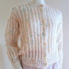 Vintage 80s White Mohair (?) Sweater Cardigan Vintage 80s White Mohair (?) Sweater Cardigan