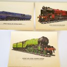 Vintage 1970s Prescott-Pickup Locomotive Train Railway Cards